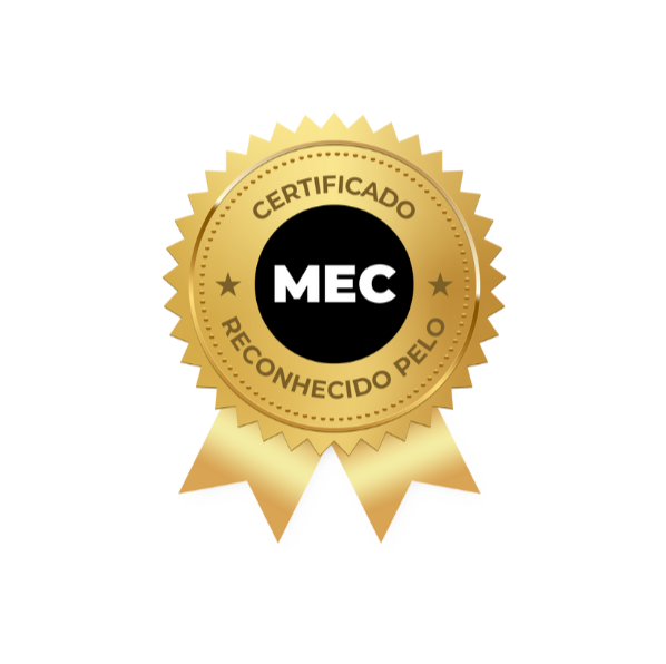 CERTIFICADO Todos os nossos nossos cursos são reconhecidos pelo MEC!